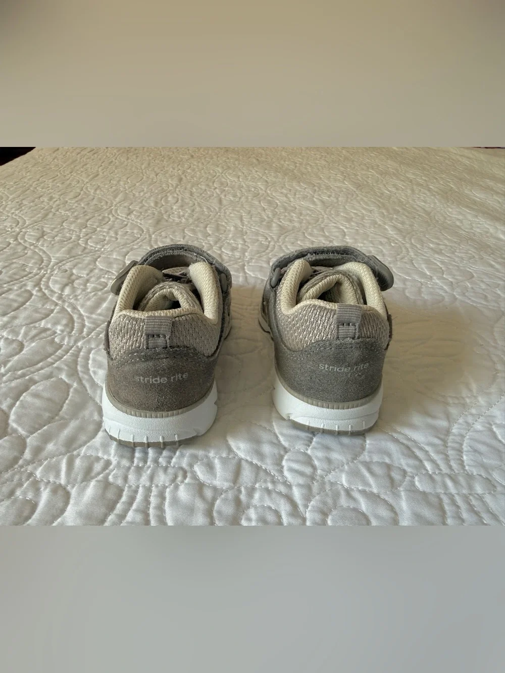 Baby Boy size 5W Stride Rite Made2Play Ace gray toddler sneaker